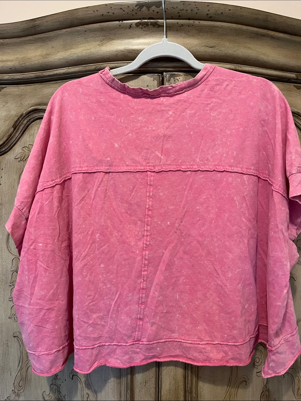 Altar'd State Pocket Tee boxy crop cotton acid wash - Picture 3 of 7